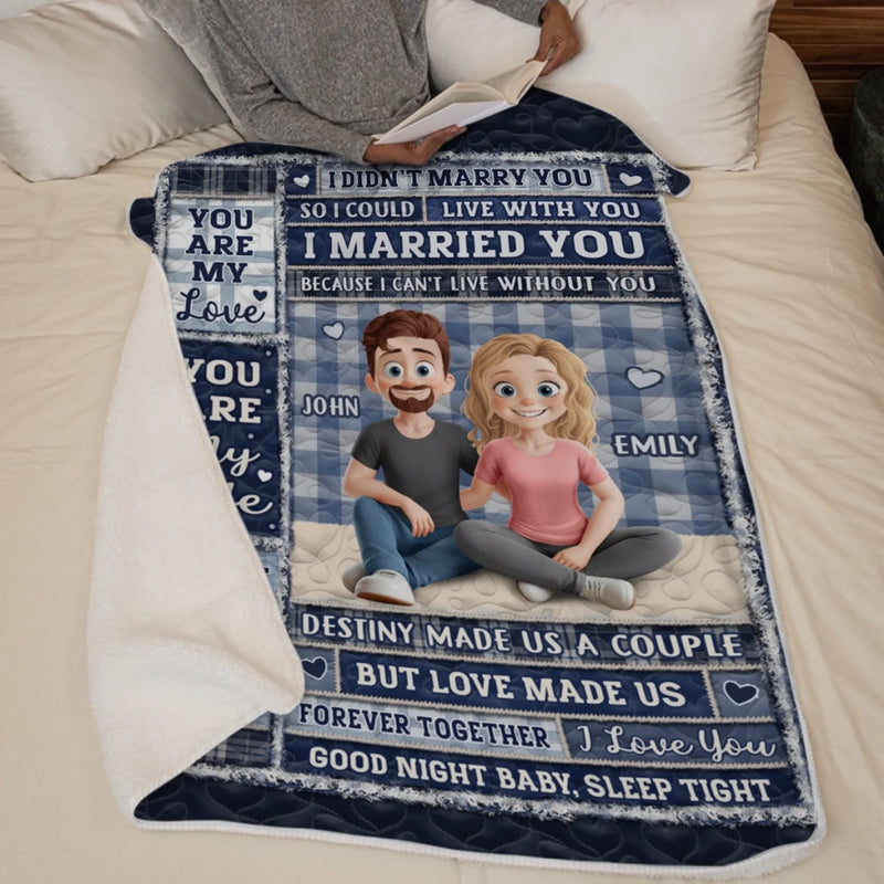 Custom Blanket - Personalized Anniversary Wedding Gifts For Husband And Wife, Him And Her - My Favorite Chapter Is Us