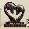 Custom Acrylic Plaque - Personalized Anniversary Wedding Gifts For Husband And Wife, Him And Her - Love Outlasts Time