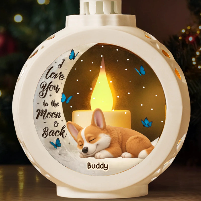 Custom Candlelight Lantern Ornament - Personalized Pet Christmas Memorial Sympathy Gifts For Dogs - Forever My Little Star