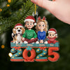 Custom Acrylic Ornament - Personalized Christmas Birthday Gifts For Family, Dog Cat Lovers - Love Lives Here