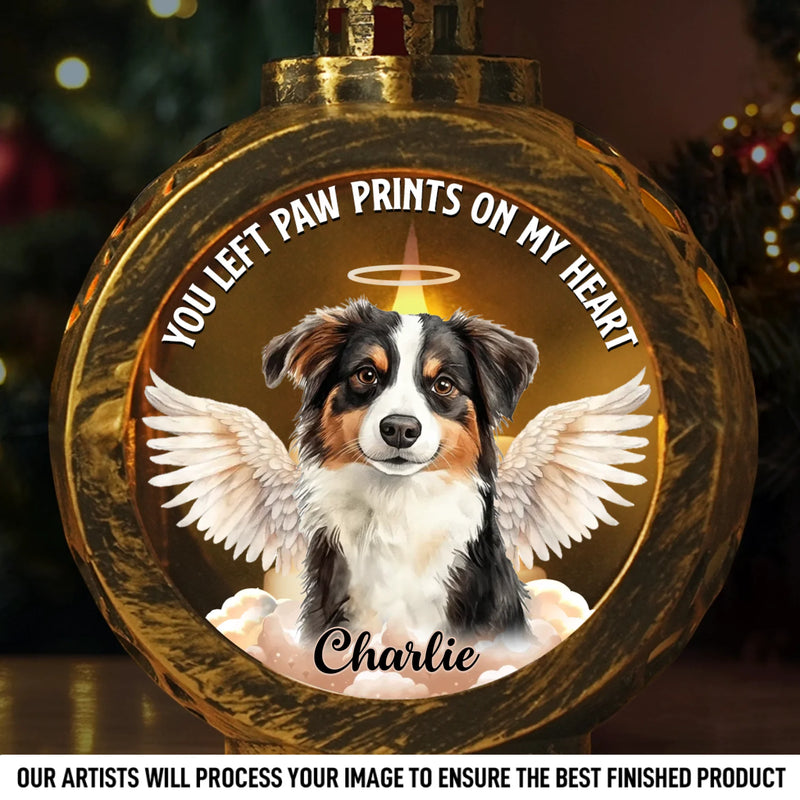 Custom Photo Candlelight Lantern Ornament - Personalized Pet Christmas Memorial Sympathy Gifts For Dogs, Cats - Forever Loved In Gentle Silence