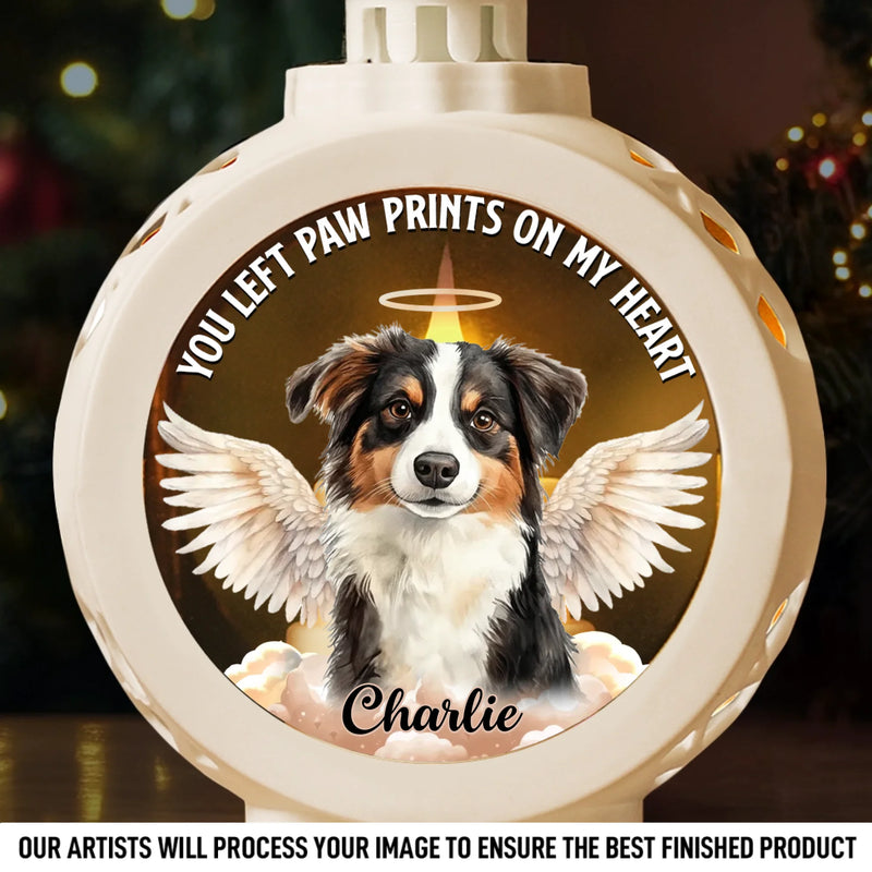 Custom Photo Candlelight Lantern Ornament - Personalized Pet Christmas Memorial Sympathy Gifts For Dogs, Cats - Forever Loved In Gentle Silence