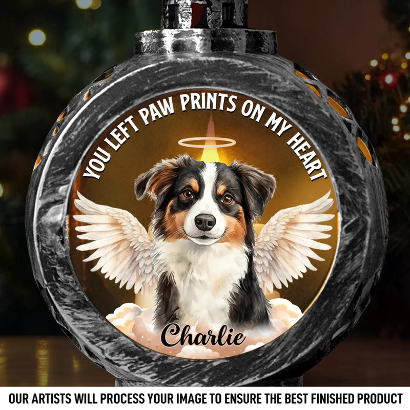 Custom Photo Candlelight Lantern Ornament - Personalized Pet Christmas Memorial Sympathy Gifts For Dogs, Cats - Forever Loved In Gentle Silence