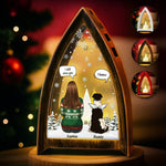 Custom Name Christmas Pet Memorial Gifts - Personalized LED Tabletop Lantern Light