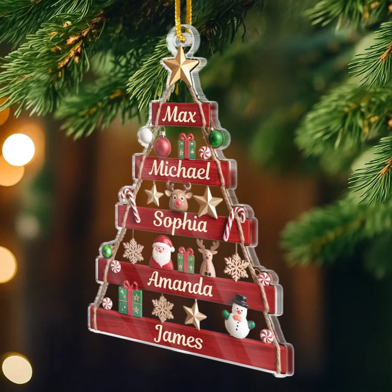 Custom Acrylic Ornament - Personalized Christmas Birthday Gifts For Mom, Dad, Brother, Sister, Kids - Together We Shine At Christmas