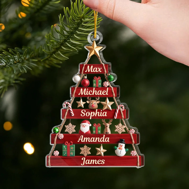 Custom Acrylic Ornament - Personalized Christmas Birthday Gifts For Mom, Dad, Brother, Sister, Kids - Together We Shine At Christmas