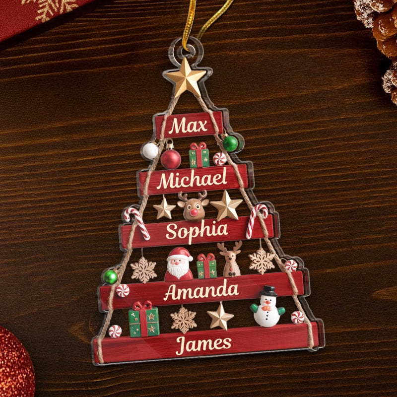 Custom Acrylic Ornament - Personalized Christmas Birthday Gifts For Mom, Dad, Brother, Sister, Kids - Together We Shine At Christmas
