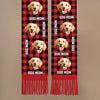 Custom Photo Wool Scarf With Tassel - Personalized  Christmas Birthday Gifts For Dog Cat Lovers, Dog Dad And Mom, Cat Owners - Fetch Queen