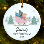 Custom Name Baby's First Christmas Gifts - Personalized Ceramic Ornament