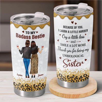 Custom Tumbler - Personalized Best Friend Birthday Gifts For Women, Besties, Sisters, BFF - Our Friendship Our Vintage