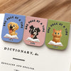 Custom Leather Magnetic Bookmark - Personalized  Bookish Gifts For Book Lovers, Bookworms, Dog Dad And Mom, Cat Owners - Paws Beside Pages