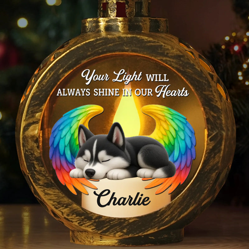 Custom Candlelight Lantern Ornament - Personalized Pet Christmas Memorial Sympathy Gifts For Dogs - Glow In My Soul
