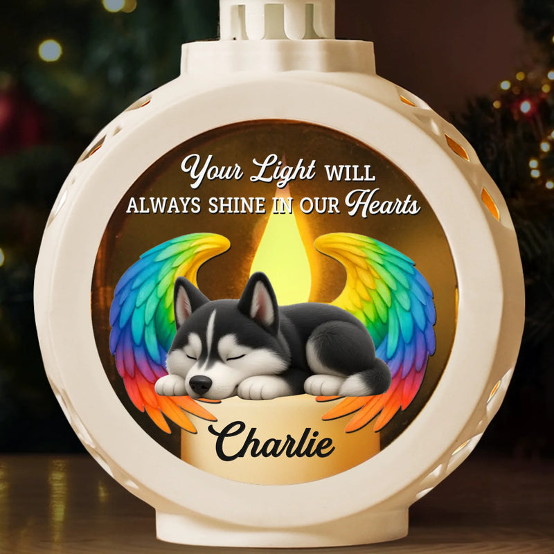 Custom Candlelight Lantern Ornament - Personalized Pet Christmas Memorial Sympathy Gifts For Dogs - Glow In My Soul