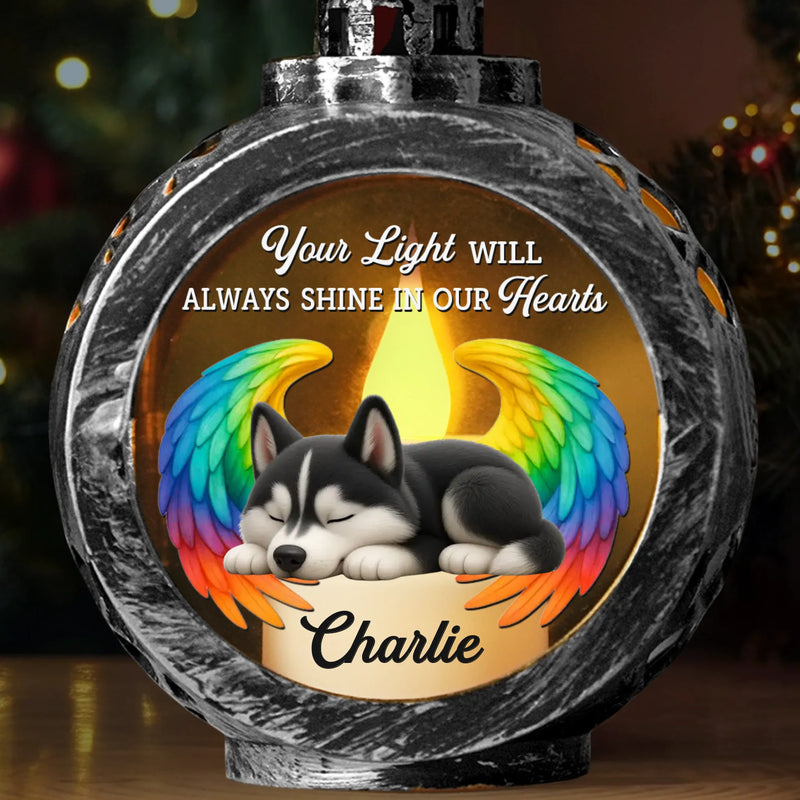 Custom Candlelight Lantern Ornament - Personalized Pet Christmas Memorial Sympathy Gifts For Dogs - Glow In My Soul