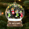 Custom Acrylic Ornament - Personalized Christmas Birthday Gifts For Mom, Dad, Brother, Sister, Kids  - Love Makes Us One