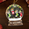 Custom Acrylic Ornament - Personalized Christmas Birthday Gifts For Mom, Dad, Brother, Sister, Kids  - Love Makes Us One
