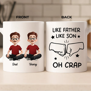 Custom Mug - Personalized Birthday Gifts For Dad, Daughter, Son - A Father Love Guides The Way
