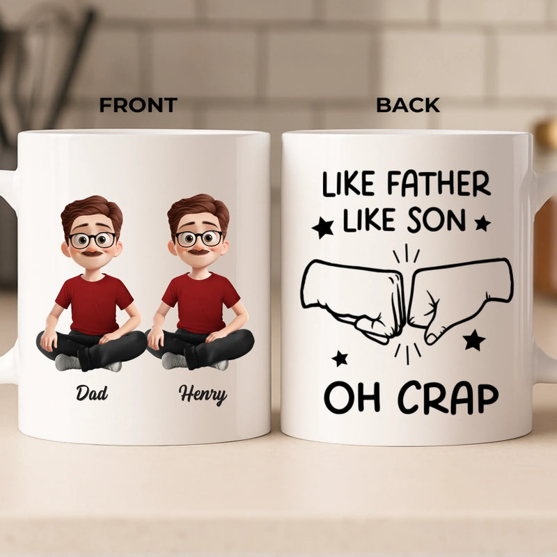 Custom Mug - Personalized Birthday Gifts For Dad, Daughter, Son - A Father Love Guides The Way