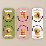 Custom Leather Magnetic Bookmark - Personalized  Bookish Gifts For Book Lovers, Bookworms, Dog Dad And Mom, Cat Owners - Paws Beside Pages