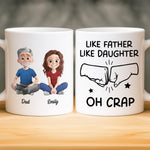 Custom Mug - Personalized Birthday Gifts For Dad, Daughter, Son - A Father Love Guides The Way