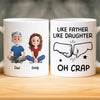 Custom Mug - Personalized Birthday Gifts For Dad, Daughter, Son - A Father Love Guides The Way