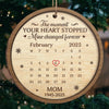 Custom Wood Ornament - Personalized Christmas Memorial Sympathy Gifts For Loss Of Mom, Dad - I’ll Hold You In My Heart Forever