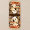 Custom Leather Magnetic Bookmark - Personalized  Bookish Gifts For Book Lovers, Bookworms, Dog Dad And Mom, Cat Owners - Paws Mark My Place