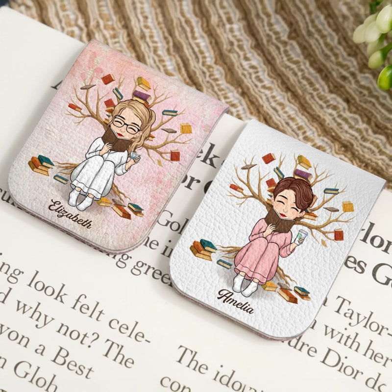 Custom Leather Magnetic Bookmark - Personalized  Bookish Gifts For Book Lovers, Bookworms, Readers - Chapters And Dreams Await