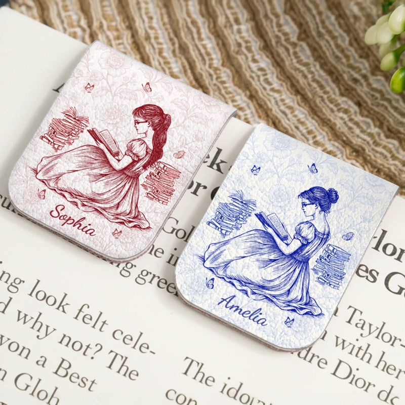Custom Leather Magnetic Bookmark - Personalized  Bookish Gifts For Book Lovers, Bookworms, Readers - Dream In Pages
