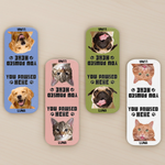 Custom Pet Photo Gifts for Dog and Cat Lovers - Personalized Leather Magnetic Bookmark