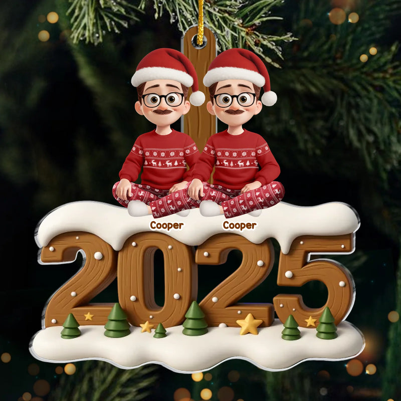 Custom Acrylic Ornament - Personalized Christmas Birthday Gifts For Family, Dog Cat Lovers - Santa’s Favorite Family