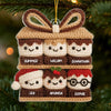 Custom Crochet Acrylic Ornament - Personalized Christmas Birthday Gifts For Mom, Dad, Brother, Sister, Kids - Sweet Moments Shared Like Marshmallows