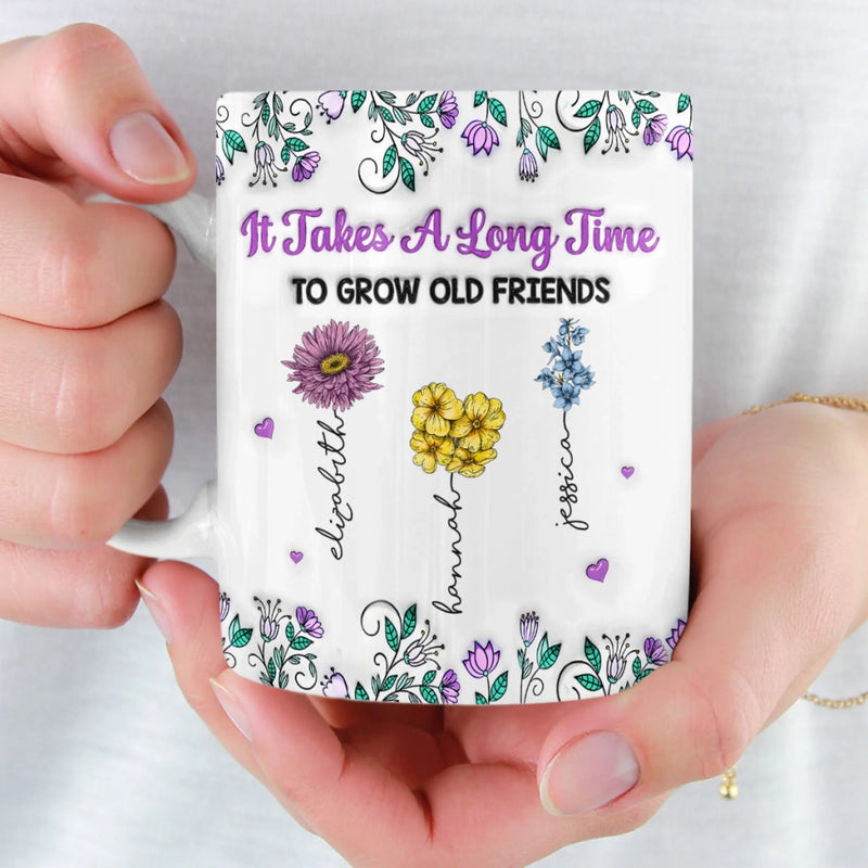 Custom Mug - Personalized Best Friend Birthday Gifts For Women, Besties, Sisters, BFF - Partners In Shine