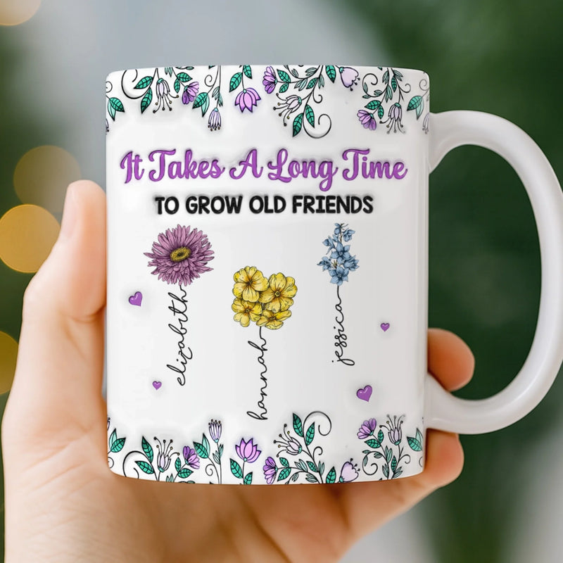 Custom Mug - Personalized Best Friend Birthday Gifts For Women, Besties, Sisters, BFF - Partners In Shine