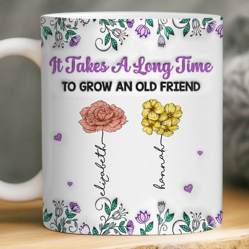 Custom Mug - Personalized Best Friend Birthday Gifts For Women, Besties, Sisters, BFF - Partners In Shine
