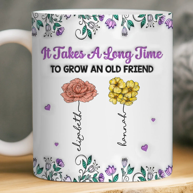 Custom Mug - Personalized Best Friend Birthday Gifts For Women, Besties, Sisters, BFF - Partners In Shine