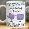 Custom Long Distance Mug - Personalized Best Friend Birthday Gifts For Women, Besties, Sisters, BFF - Hearts Stay Close