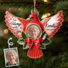 Custom Photo Cardinal Acrylic Ornament - Personalized Christmas Memorial Sympathy Gifts For Loss Of Mom, Dad - A Life Remembered With Love