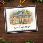 Custom First House New Home Gifts - Personalized Ornament
