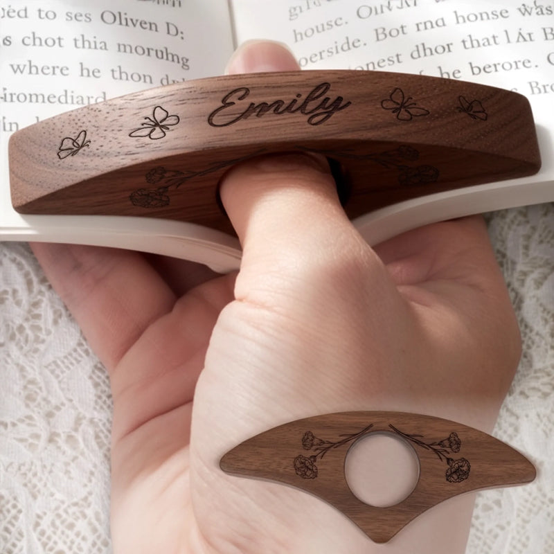 Custom Book Page Holder - Personalized  Christmas Bookish Gifts For Book Lovers, Bookworms, Readers - Lost In Pages Found In Stories