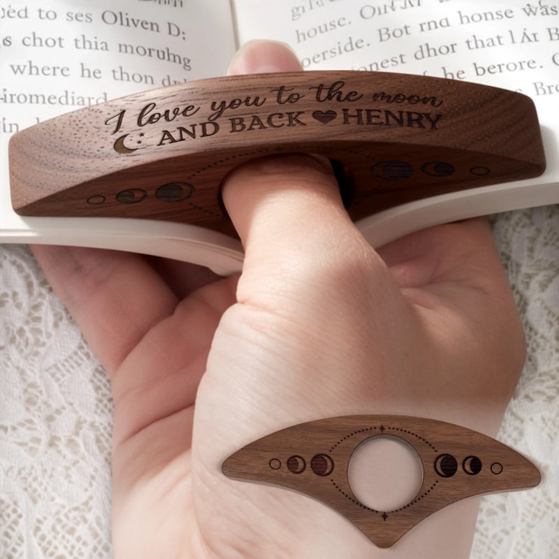 Custom Book Page Holder - Personalized  Christmas Bookish Gifts For Book Lovers, Bookworms, Readers - Stories Bloom Between The Pages