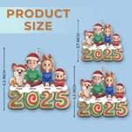 Custom Acrylic Ornament - Personalized Christmas Birthday Gifts For Family, Dog Cat Lovers - Fur Ever Part Of Us