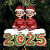 Custom Acrylic Ornament - Personalized Christmas Birthday Gifts For Family, Dog Cat Lovers - Fur Ever Part Of Us