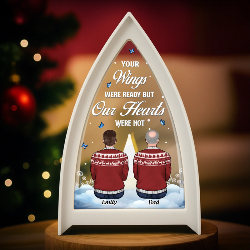 Custom LED Tabletop Lantern Light - Personalized Christmas Memorial Sympathy Gifts For Loss Of Mom, Dad - Your Light Shines Forever