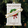 Custom First Christmas In New Home Acrylic Ornament - Personalized Anniversary Christmas Wedding Gifts For Husband And Wife, Him And Her, New Homeowners, Couples, Friends - Our Cozy Beginning