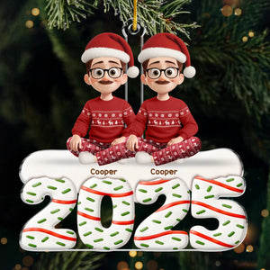 Custom Acrylic Ornament - Personalized Christmas Anniversary Birthday Gifts For Couples, Family, Husband and Wife, Cat Lovers, Cat Owners - Home Is Filled With Love And Gentle Purrs