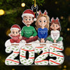 Custom Acrylic Ornament - Personalized Christmas Anniversary Birthday Gifts For Couples, Family, Husband And Wife With Kids - Our Family Is The Best Gift Of All