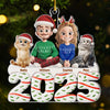 Custom Acrylic Ornament - Personalized Christmas Anniversary Birthday Gifts For Couples, Family, Husband and Wife, Cat Lovers, Cat Owners - Home Is Filled With Love And Gentle Purrs