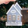Custom First Christmas In New Home Wood Ornament - Personalized Anniversary Christmas Wedding Gifts For Husband And Wife, Him And Her, New Homeowners, Couples, Friends - Together Under One Roof