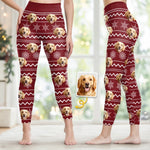 Custom Pet Photo Christmas Gifts for Dog Lovers - Personalized AOP Leggings